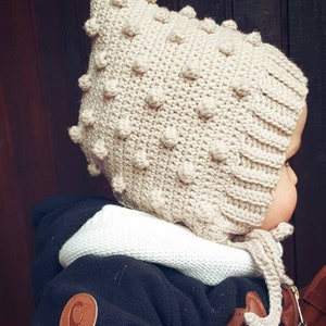 PATTERN ONLY - Baby/Infant Bobble Pixie Bonnet
