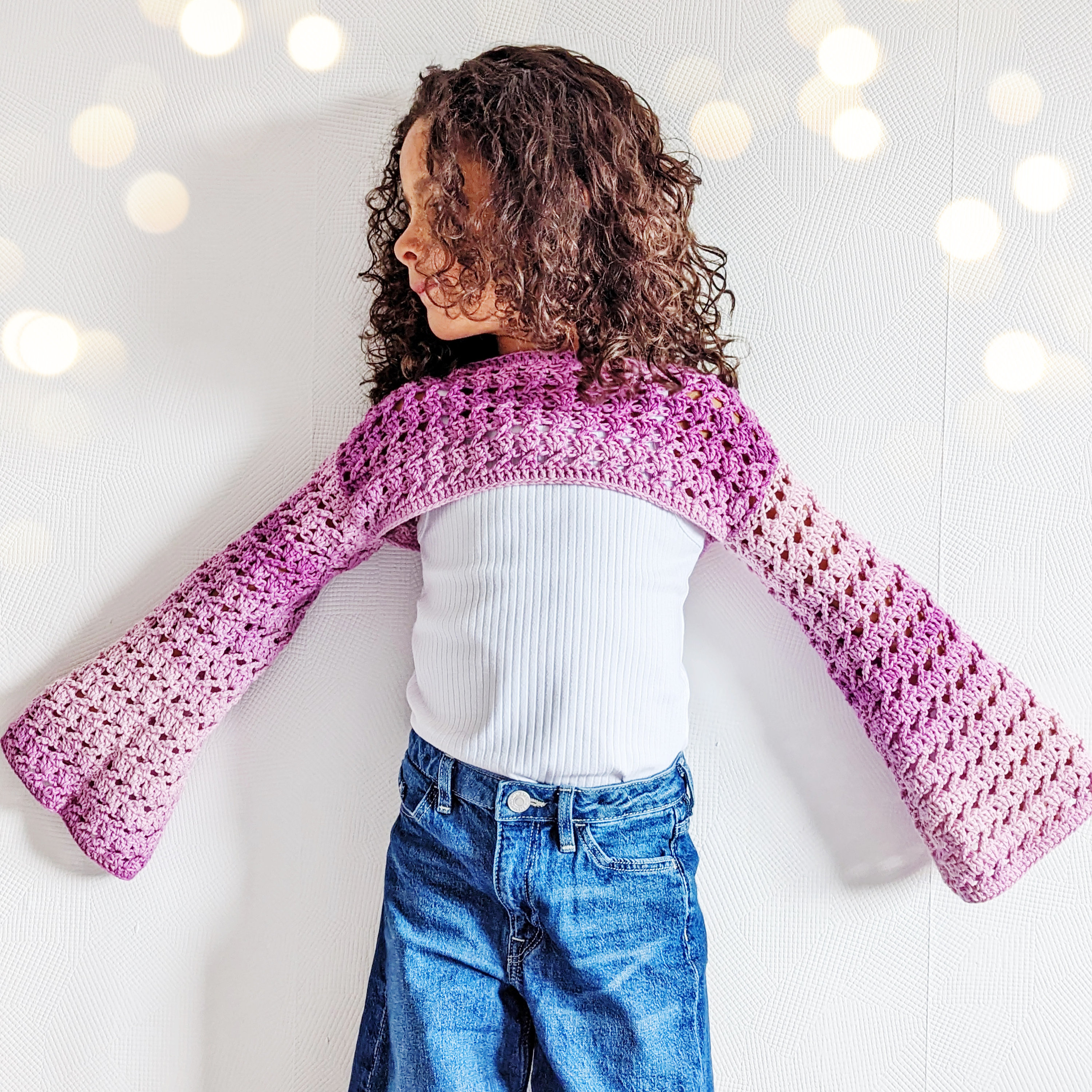PATTERN ONLY - Childrens Azaria Shrug Crochet Pattern. Bell PATTERN ONLY - Childrens Azaria Shrug Crochet Pattern. Bell