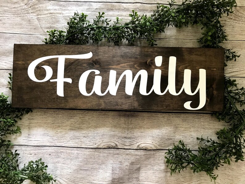 Family Sign Farmhouse Wall Decor Wood Sign Family Etsy