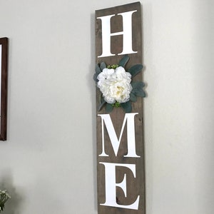 Vertical Home Wood Sign |  Farmhouse Sign | Home Decor
