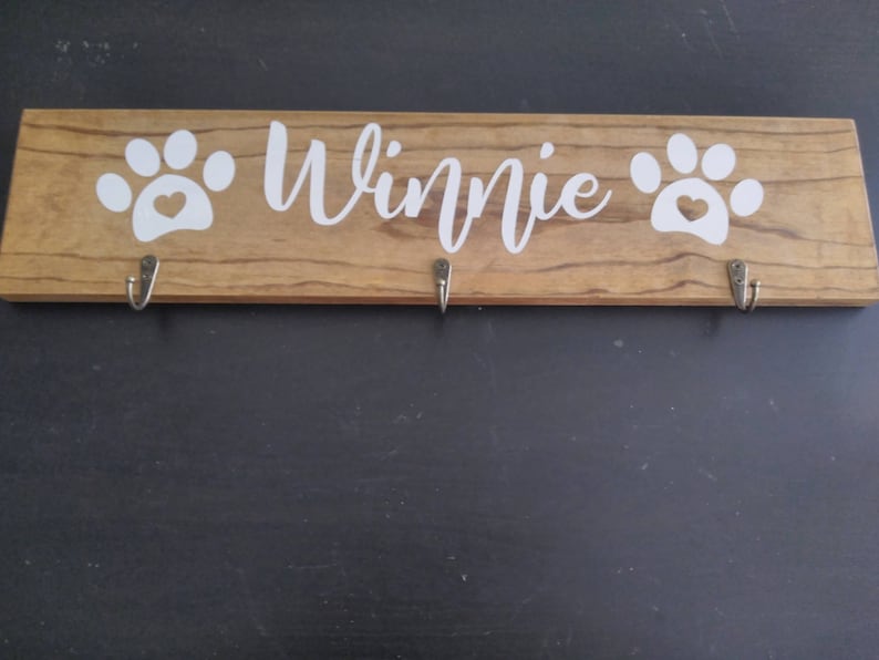 Personalized Dog Leash Holder For Wall image 6