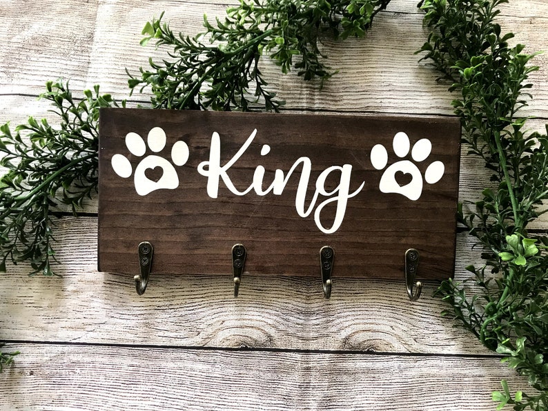 Personalized Dog Leash Holder For Wall image 5