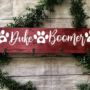 Personalized Dog Leash Holder For Wall image 4