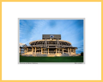 Beaver Stadium at Penn State photograph - Hand Signed, Matted, Titled & available in 2 sizes