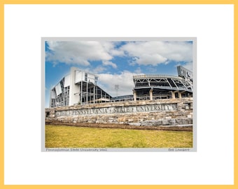 Beaver Stadium Wall Art – Penn State Photograph, Signed & Matted