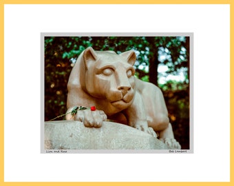 Nittany Lion Shrine Photo – Penn State Landmark Art, Signed Print