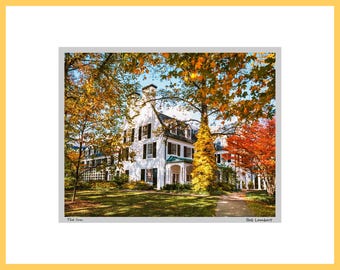 Nittany Lion Inn Photo – Penn State Autumn Art Print, Signed & Matted