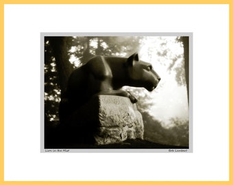 Nittany Lion Shrine Photo – Penn State Gift, Matted Art Print