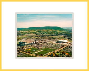 Penn State Aerial Photograph, Beaver Stadium, Mount Nittany, Signed Art Print