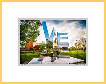 Penn State "We Are" Statue Photograph – Matted Art Print
