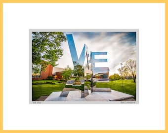 The "We Are" statue at Penn State Photograph - Hand Signed, Matted, Titled & available in 2 sizes