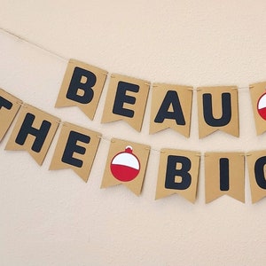 Personalized The Big One Banner, Ofishally One, First Birthday Banner, Fishing Banner, Bobber Banner, Ofishally One Decorations, The Big One