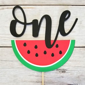 One In A Melon Cake Topper, One In A Melon Birthday, Watermelon First Birthday Decorations, One In A Melon Party, One In A Melon Decorations