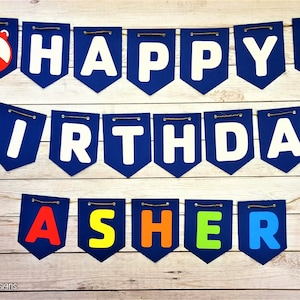 Ofishally One Happy Birthday Banner, Ofishally One Party Decorations, Ofishally One Birthday, Birthday Banner, Fishing Banner, Bobber Banner