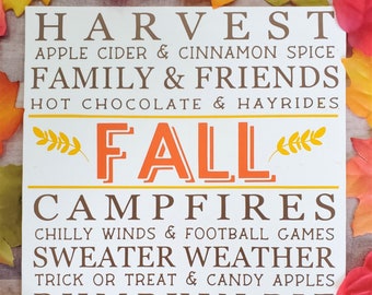 Fall Canvas Sign, Fall Decor, Seasonal Sign, Thanksgiving Decorations, Fall Home Décor, Farmhouse, Autumn Decor, It's Fall Y'all, Hello Fall