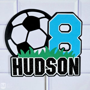 Soccer Cake Topper, Customizable, Soccer Cake Decoration, Soccer Party Decorations, Soccer Birthday Decorations, Football Birthday, Soccer