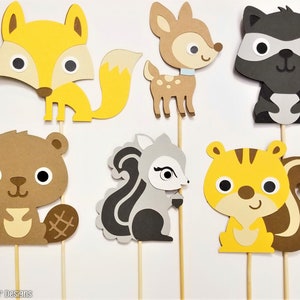 Woodland Baby Shower Decorations, Woodland Animals, Woodland Animal Centerpieces, Woodland Animal Cake Toppers, Forrest Animals, Baby Shower