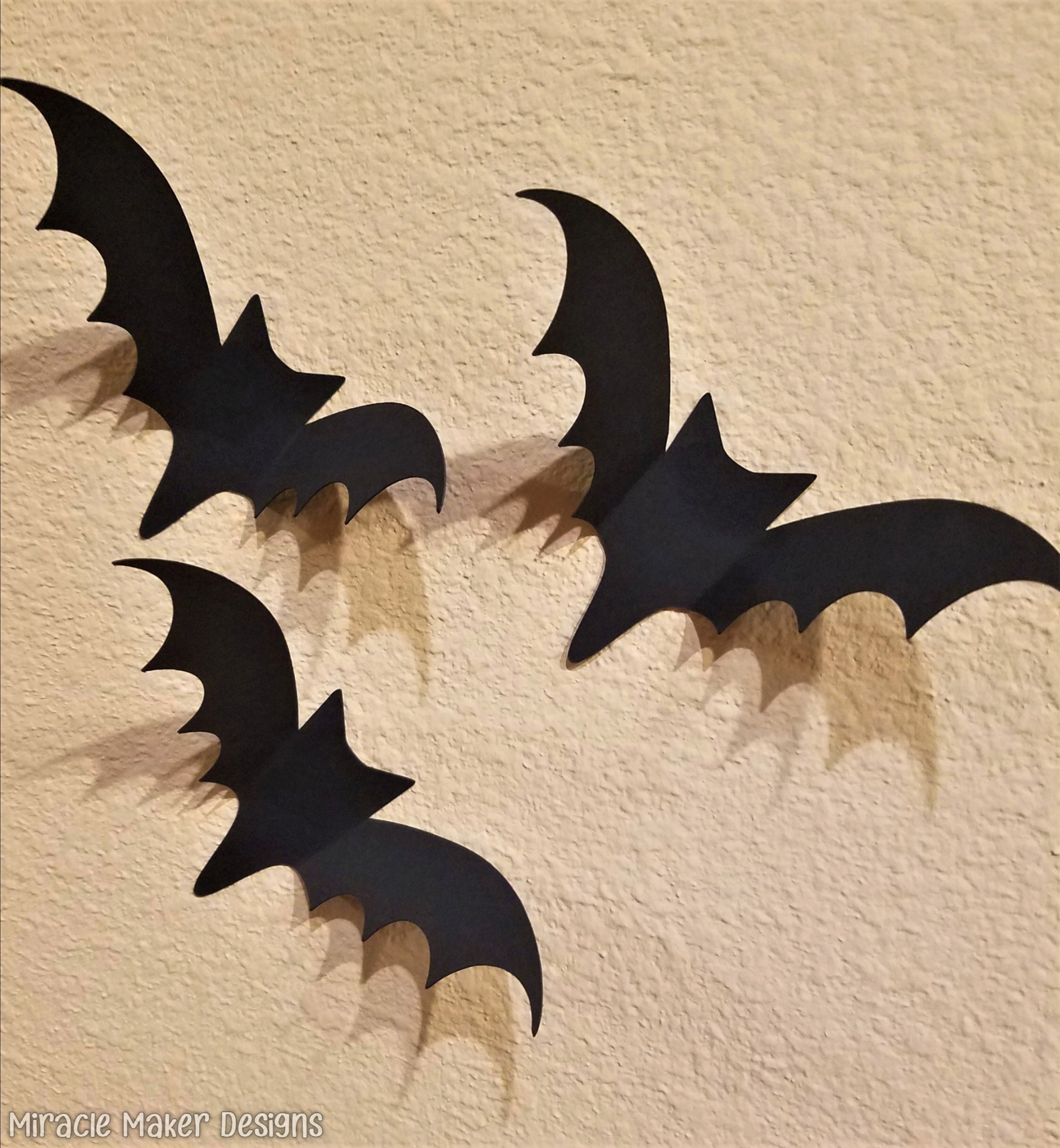 Halloween Bats Flying Bats 3D Bats Wall Decor Halloween - Etsy Israel