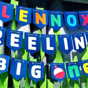 Reeling In the Big One Banner, Ofishally One, First Birthday Banner, Fishing Banner, Bobber Banner, Birthday Banner, Birthday Decorations