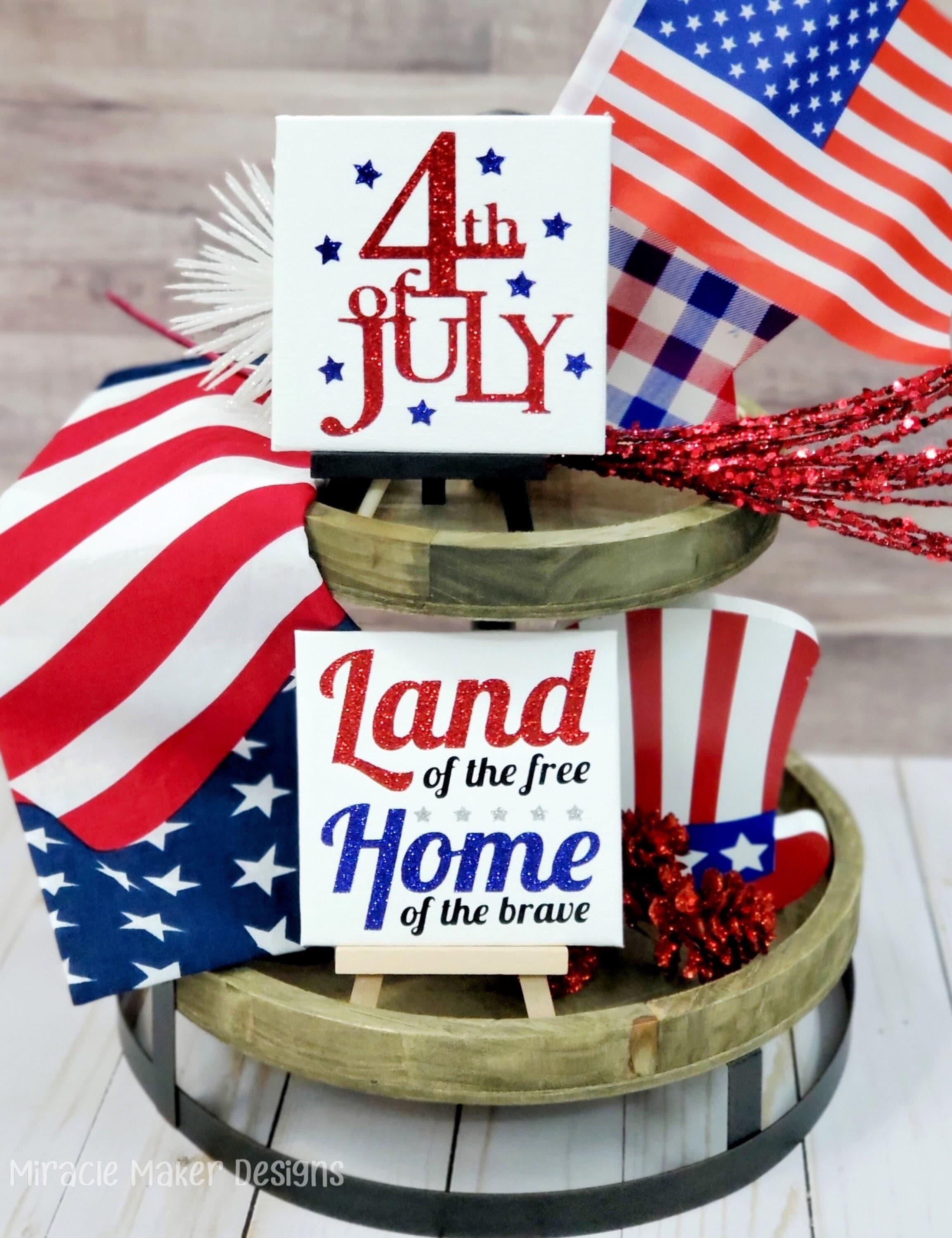 2 Quick Ways To Decorate For The 4th Of July -Patriotic Summer Decor Home  Tour - Home with Heather, image size:2307x3000