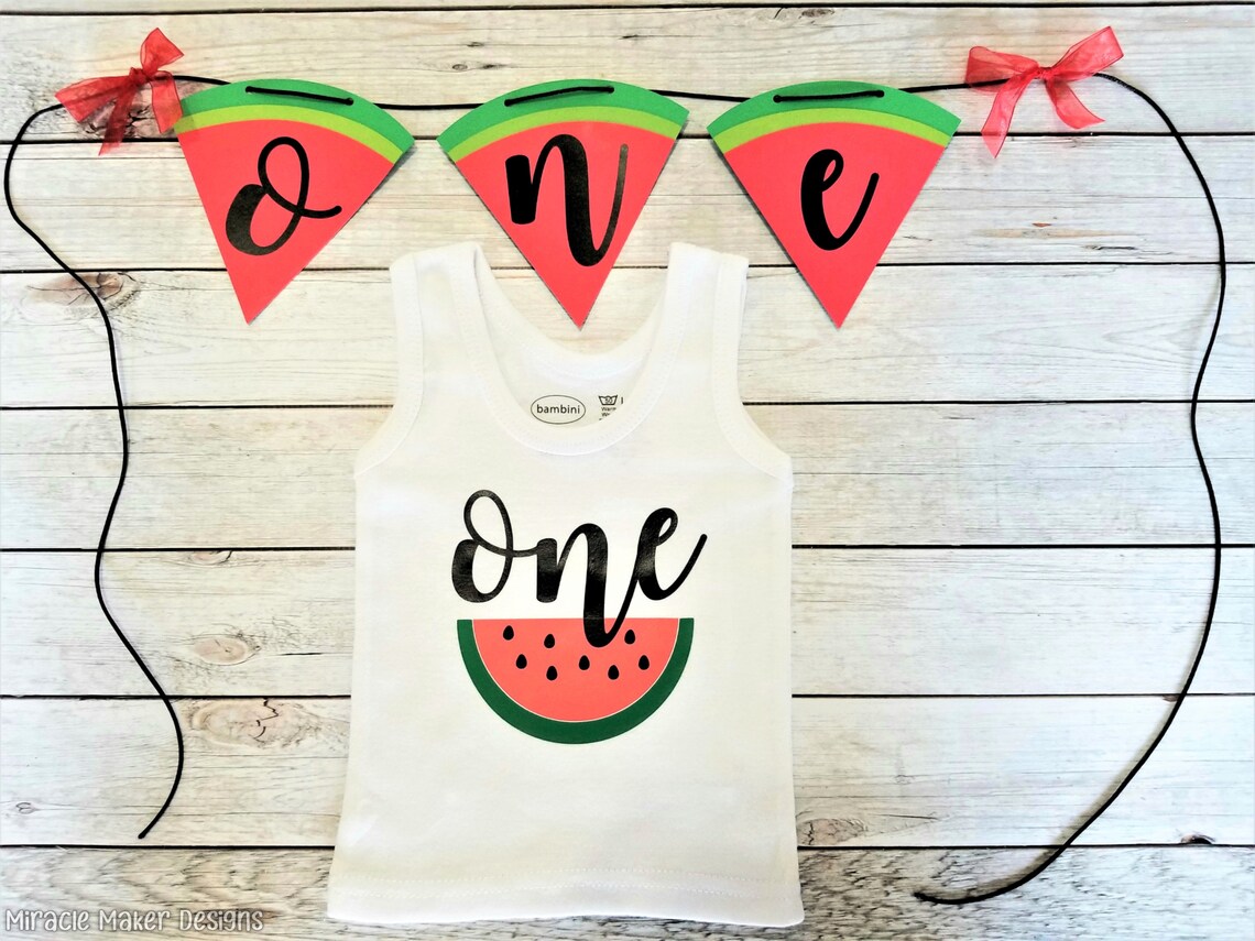 One in A Melon Shirt One in A Melon First Birthday Outfit | Etsy