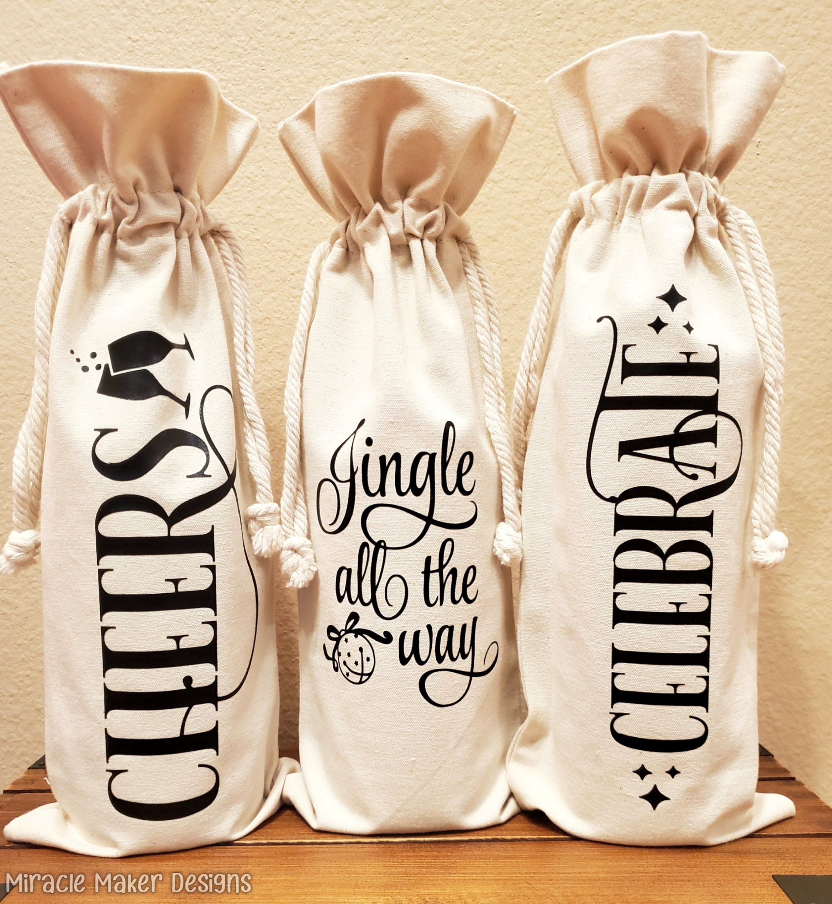 Wine Bag Personalized Wine Gift Bag Canvas Wine Bag Hostess Etsy