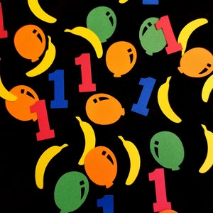 Curious Monkey Inspired Confetti, Curious Monkey Birthday Party, First Birthday Table Scatter, First Birthday Decorations, Balloon Confetti