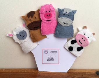 Farm Animal Finger Puppets