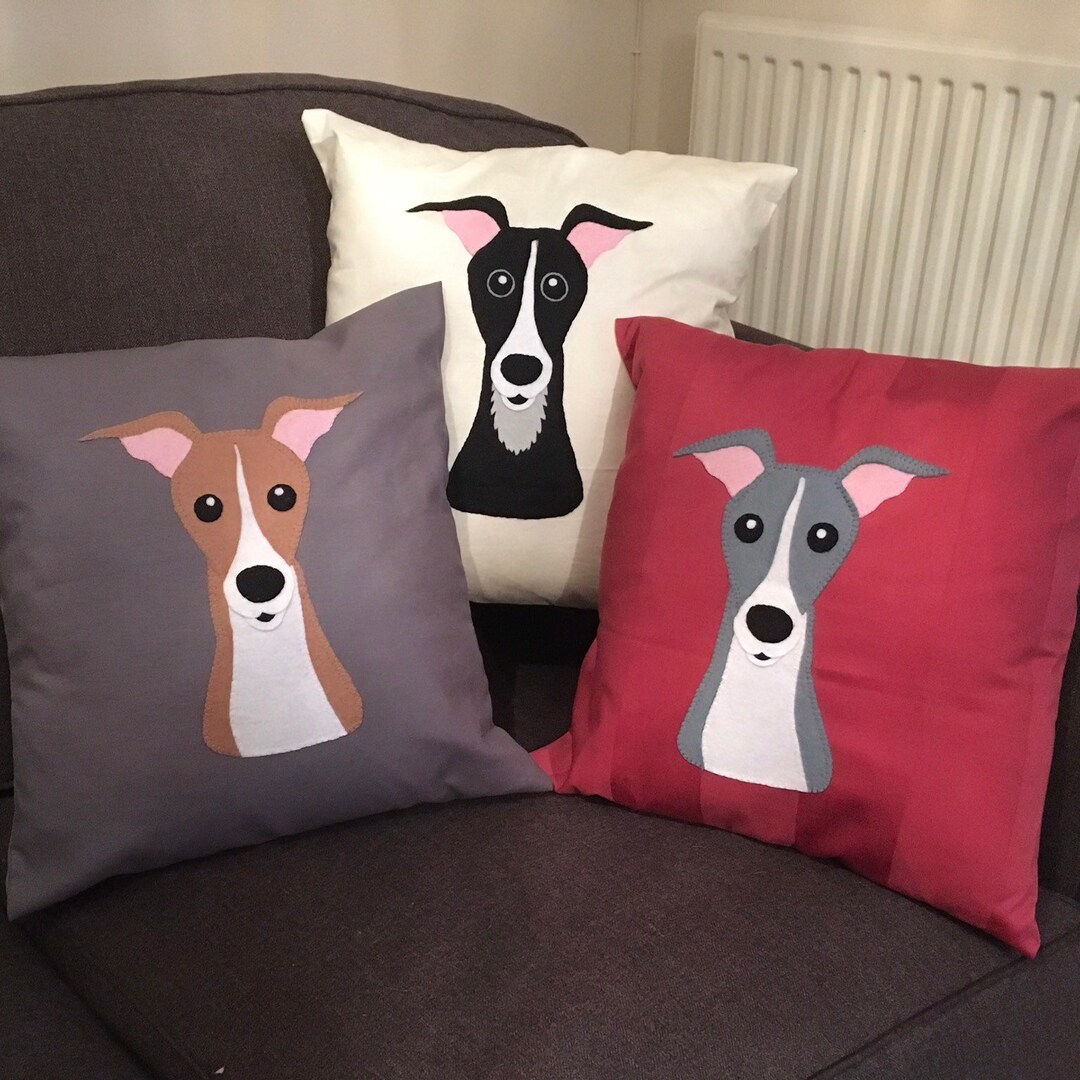 Greyhound Cushion Etsy UK