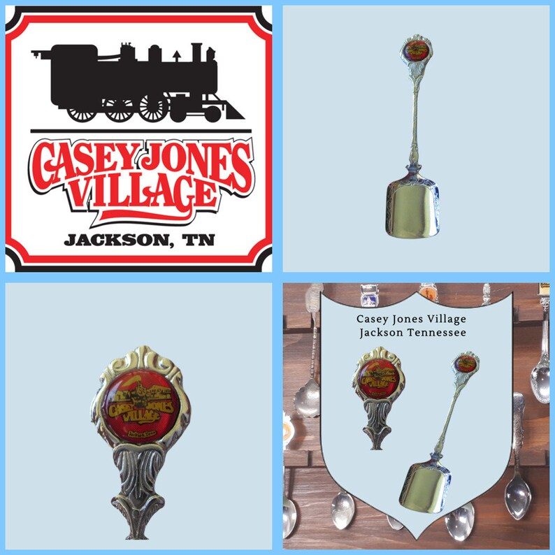 Casey Jones Village Jackson TENNESSEE Souvenir Spoon Etsy
