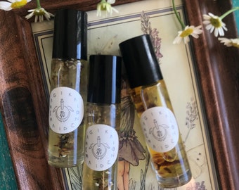 Rose and Geranium Crystal Oil Roller