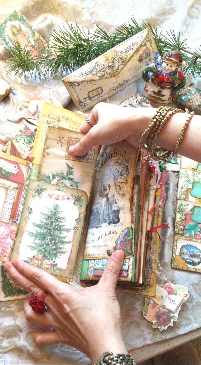The Vintage Christmas Junk Journal - Etsy UK