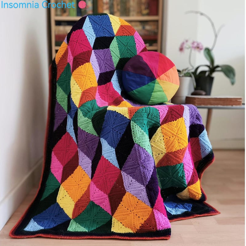 Optical Illusion Crochet Pattern Etsy