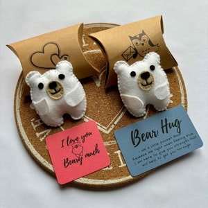 Bear Hug, Pocket Bear, Thinking of you gift, mental health/Anxiety gift