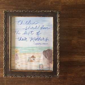Watercolor Charlotte Mason Quote Downloadable Print