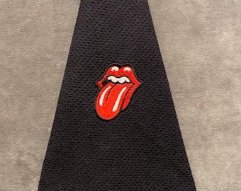 Lips Embroidered Sports/Golf Towel