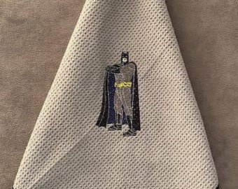 Caped Crusader Embroidered Sports/Golf Towel