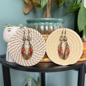 Boho Feather Earrings