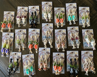 Pendientes de planta colgantes