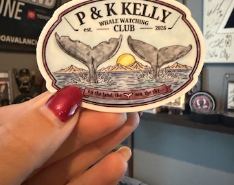P & K Kelly Whale Club, Parker Kelly, Colorado Avalanche Aufkleber, NHL, Hockey, Aufkleber
