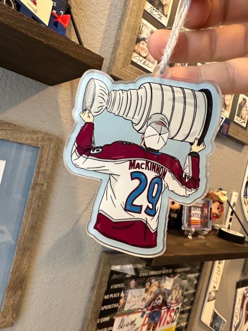 Nathan Mackinnon Ornament Stanley Cup Champion Colorado Etsy