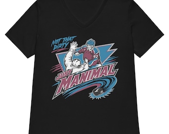 Camiseta de mujer de cuello en V de corte relajado