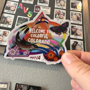 Pride of Colorado, Colorado Avalanche, Hockey Is For Everyone, Pride Flag, Hockey, Sticker