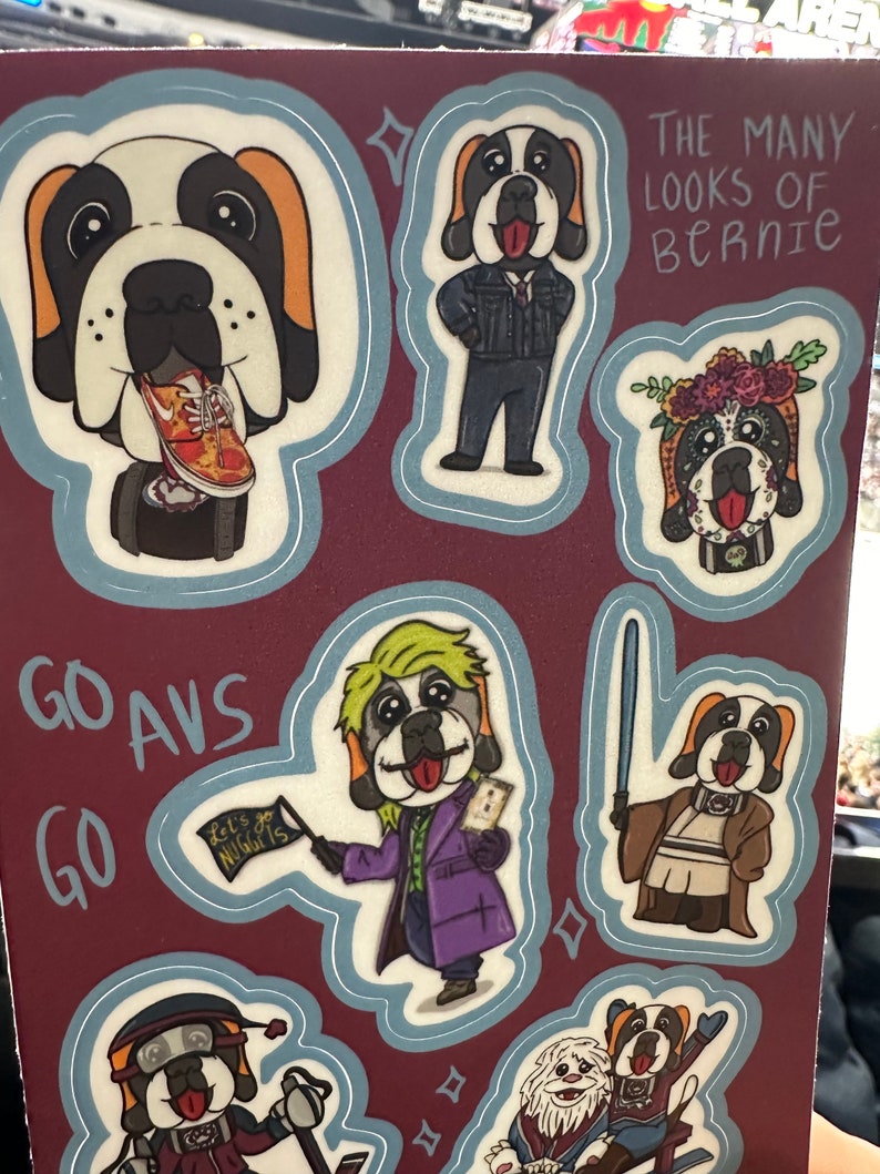 The Ultimate Bernie Sticker Sheet, Colorado Avalanche, Hockey, NHL ...