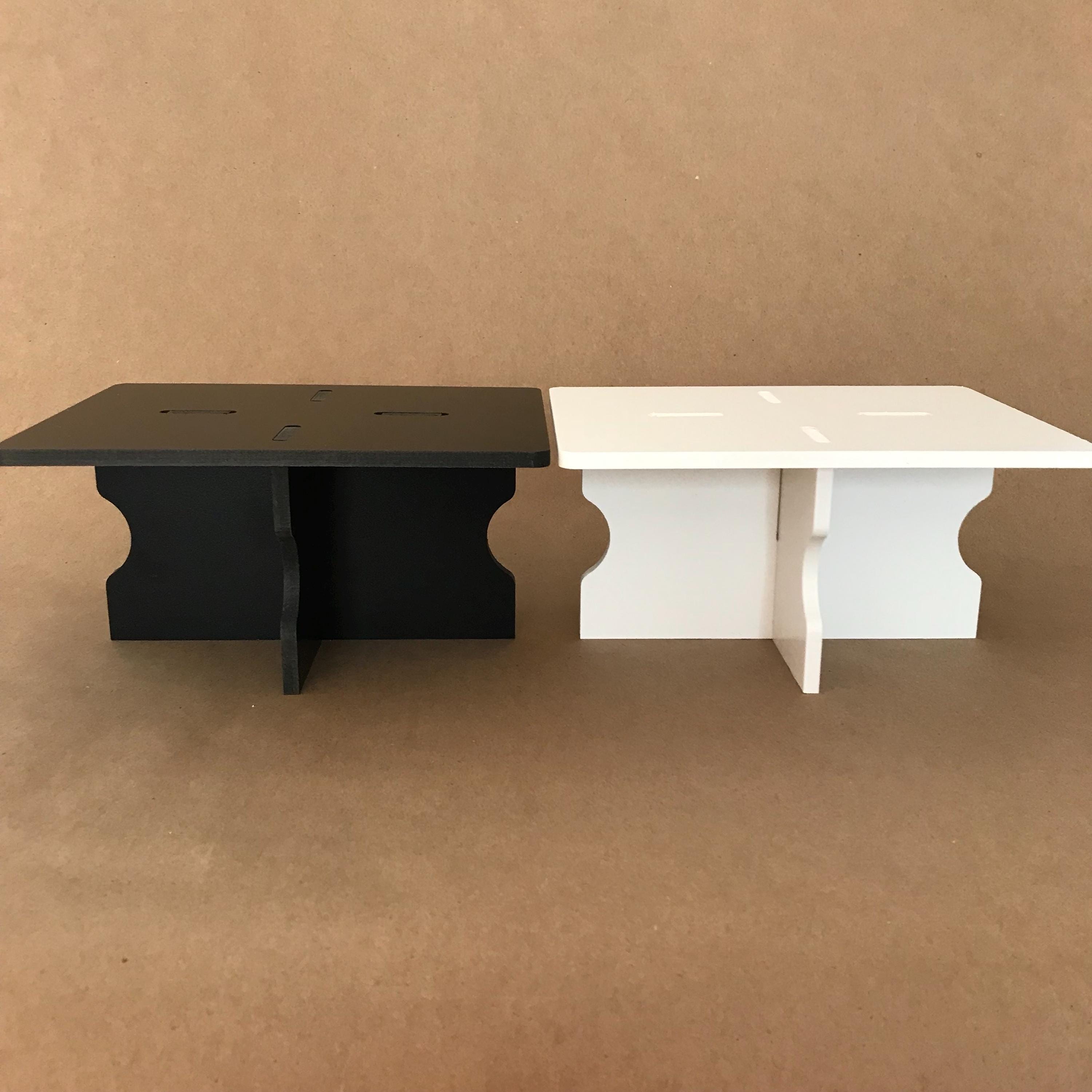 Black or White Lightweight Collapsible Riser Set - (2 Risers in the Set ...