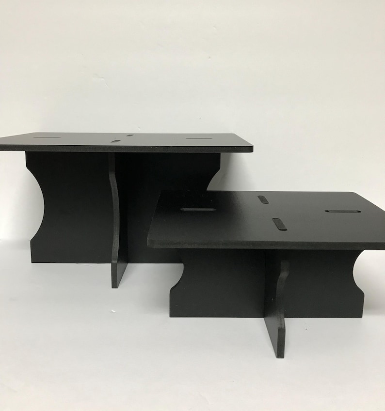 Black or White Lightweight Collapsible Riser Set - (2 Risers in the Set ...