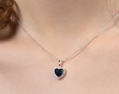 Collana Donna Immobird In Argento 925, Ciondolo Quadrato Con Zirconi, Catena Regolabile 40+5 Cm, Regalo Di Compleanno
