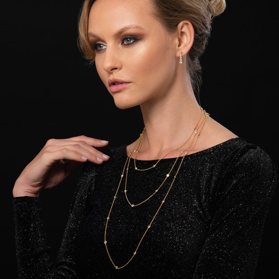 Long Gold Chain Necklace for Women 18 