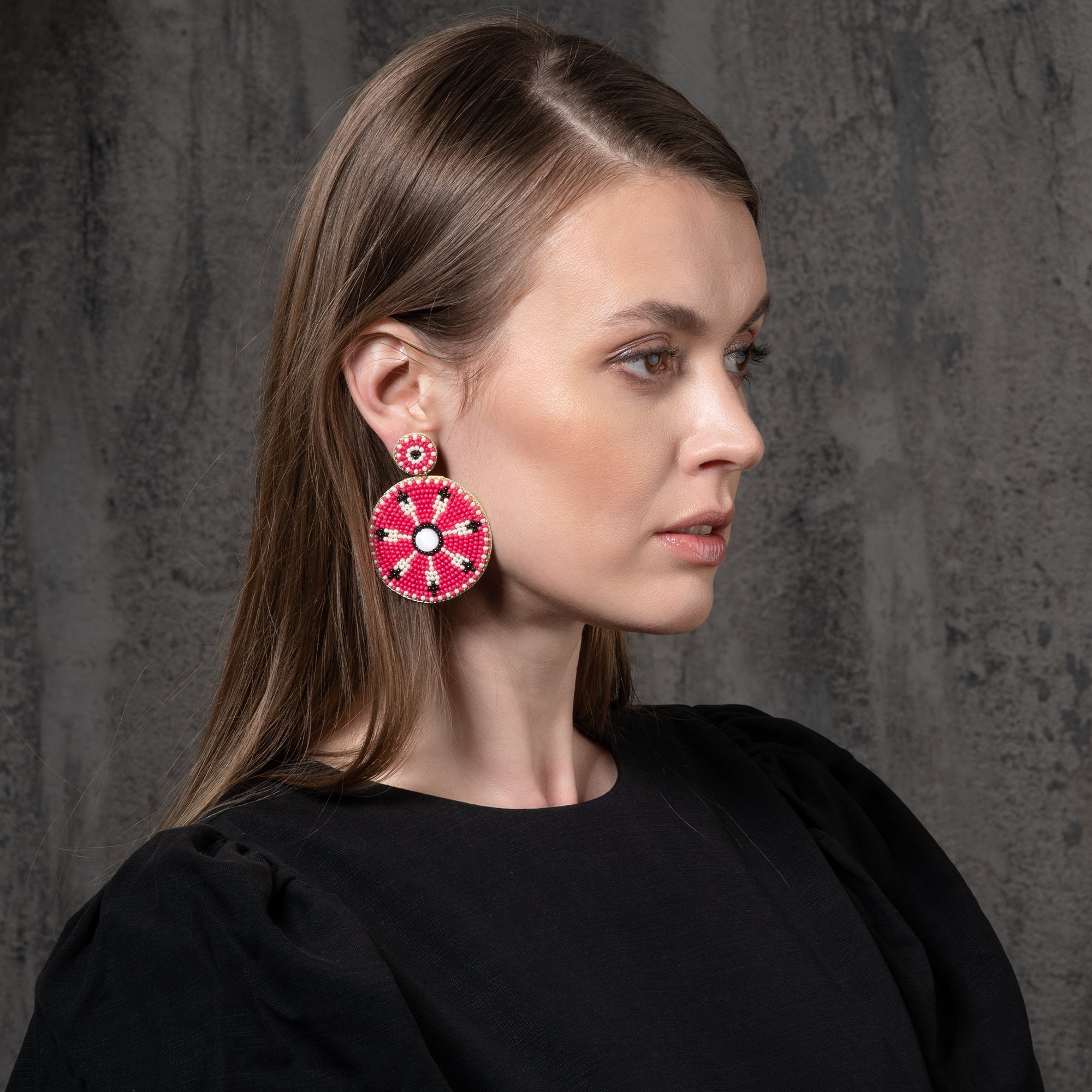 TseenYi Orecchini Boho e Vintage con Perle D'argento, Design a Cerchio, Gioielli Unici e Stupendi, Adatti per Ogni Occasione