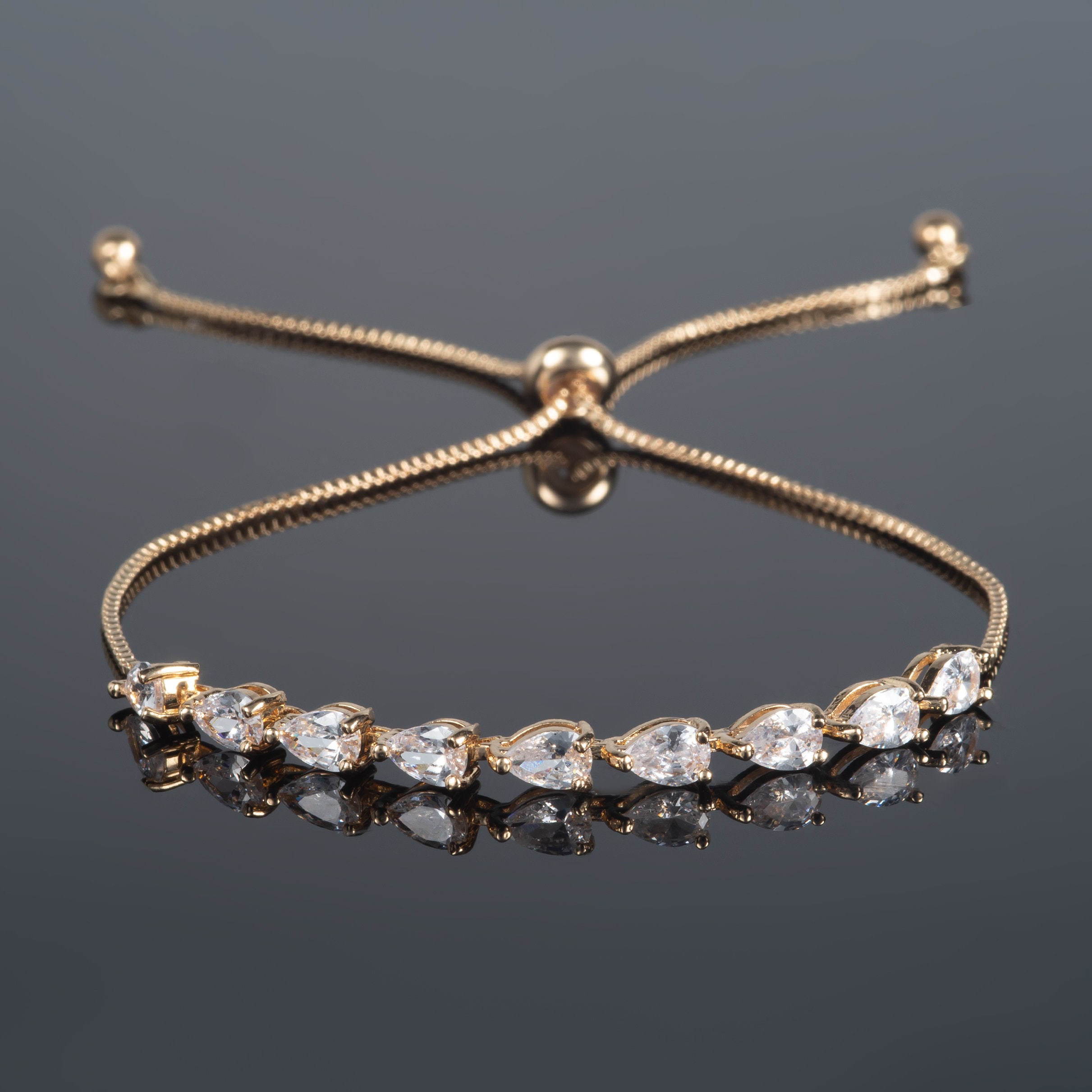 Classic Dainty Diamond Tennis Bracelet | Caitlyn Minimalist